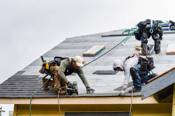 Professional Emergency Roof Repair technician working in Pope Army Airfield, NC